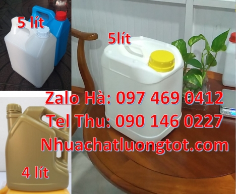 Can đựng thực phẩm, Bán can 10l đựng nước cất, Can 2l hdpe vòi nhấn đựng axit, Can 1l quay đựng phân
