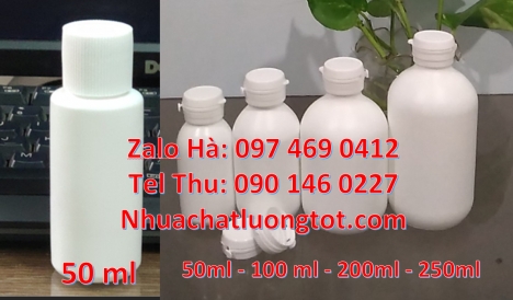 Chai 30ml cao cấp, Chai nhựa tròn, Chai 50ml cao cấp Cung cấp chai nhựa 250ml 500ml giá sỉ. Chai nh