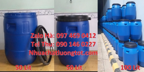 Phuy nhựa 30 lít, Thùng phuy nhựa 150 lít nắp mở Giá bán thùng phi nhựa 200l, Thùng Phuy Nhựa 220 l