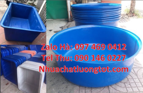 Thùng nhựa tròn 2000L, thùng nhựa 1500 lít, Thùng nhựa dung tích lớn, thùng nuôi cá, thùng đựn