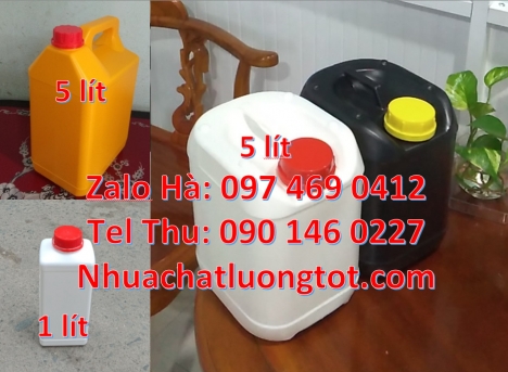 Can đựng thực phẩm, Bán can 10l đựng nước cất, Can 2l hdpe vòi nhấn đựng axit, Can 1l quay đựng phân