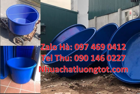 Thùng nhựa tròn 2000L, thùng nhựa 1500 lít, Thùng nhựa dung tích lớn, thùng nuôi cá, thùng đựn