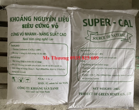 Khoáng nguyên liệu siêu cứng vỏ cho Tôm