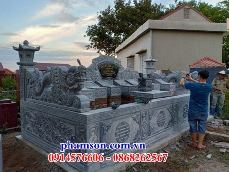 85+ Mẫu mộ đôi bằng đá khối – lăng mộ bắc ninh