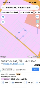 Đất vườn Nhơn Trạch xã Phước An - Mua đất tặng nhà !