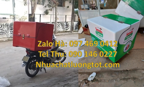Thùng ship hàng, thùng ship hàng giá rẻ thùng giao đồ ăn nhựa composite, đại lý thùng ship hàng, th