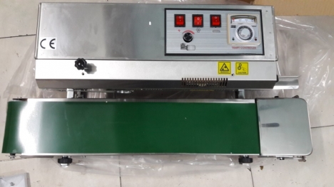 Máy hàn miệng túi bánh trung thu, máy ép miệng túi, máy hàn mép túi liên tục FR900