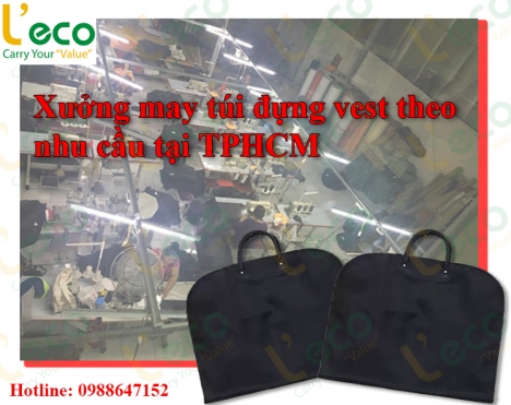 Xưởng may túi đựng áo vest theo nhu cầu