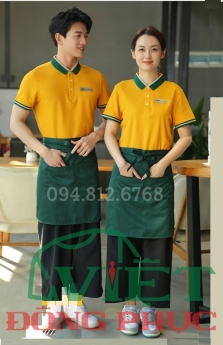 Mẫu đồng phục nhân viên phục vụ bàn thời trang, đẹp mắt và tinh tế