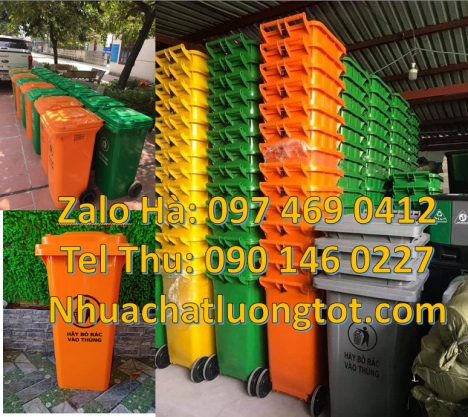 Thùng rác 240l nắp hở, thùng rác 240l hdpe,Thùng rác 240 lít nắp kín nhựa composite, Thùng
