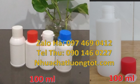 chai 100 ml giá sỉ, Chai nhựa 50 ml, chai nhựa cao cấp, chai 50 ml giá sỉ, Chai nhựa 100 ml đựng hóa