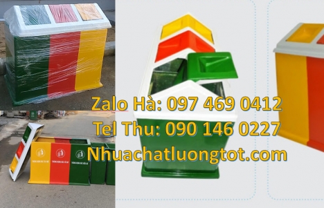 Thùng Rác 2 Ngăn giá rẻ, sọt đựng rác, Thùng rác nhựa duy tân, thùng nhựa đựng rác thải, Thùng rác 2
