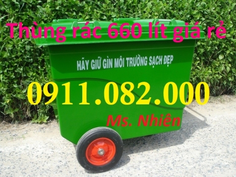 Nơi sỉ và lẻ và lẻ giá rẻ thùng rác 120l 240l 660- thùng rác nhựa giá rẻ tại tiền giang-lh 091108200