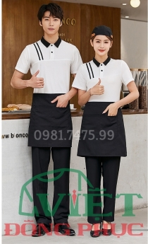 Mẫu đồng phục nhân viên phục vụ bàn thời trang, đẹp mắt và tinh tế