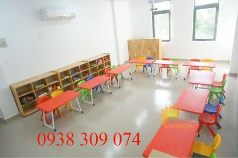 Bàn ghế nhập khẩu dành cho bé, nhựa PP nguyên sinh