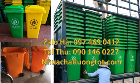Thùng rác 240l nắp hở, thùng rác 240l hdpe,Thùng rác 240 lít nắp kín nhựa composite, Thùng