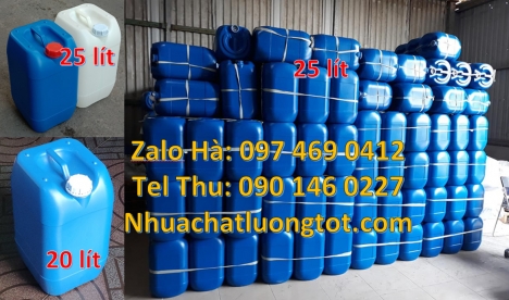 Can 20 lít vuông xanh đựng hóa chất, Can nhựa cao cấp 30l, Can 25đựng hóa chất, can 20l giá rẻ, can