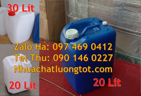 Can 20 lít vuông xanh đựng hóa chất, Can nhựa cao cấp 30l, Can 25đựng hóa chất, can 20l giá rẻ, can