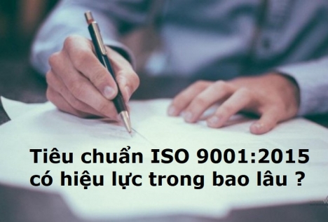 Hiệu lực của chứng chỉ ISO 9001