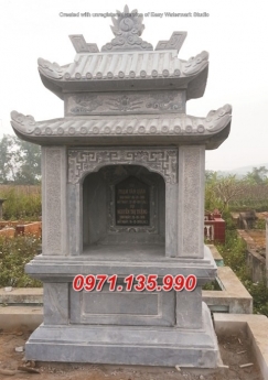 kom tum 2+22 mẫu nhà linh để hũ lọ cốt dòng họ đẹp bằng đá