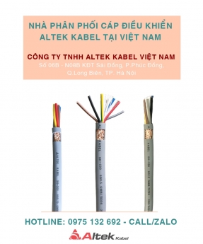 Cáp mềm 6 lõi, cáp điều khiển 6x0.75 Altek Kabel