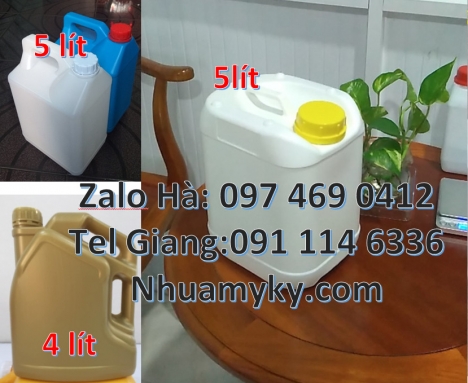 Can 1 lít đựng thuốc sâu, can 1l hdpe vuông, Can 1l chia vạch đựng thuốc diệt rầy, Can 2l vuông, can