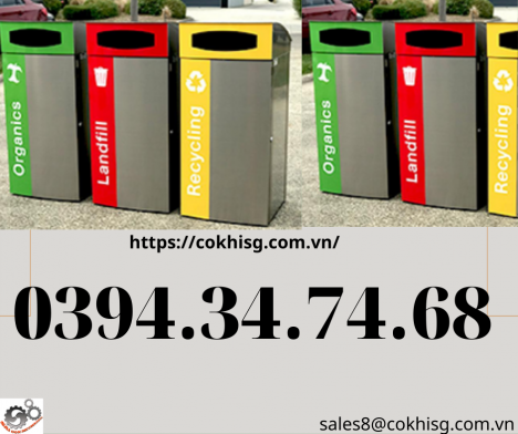 Bộ 3 Thùng Rác phân loại