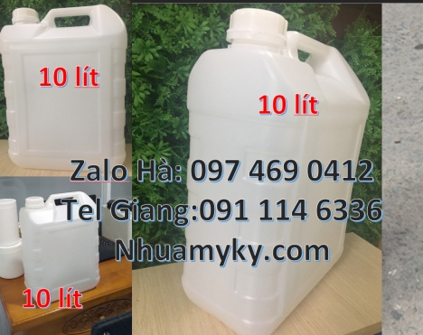Can 1 lít đựng thuốc sâu, can 1l hdpe vuông, Can 1l chia vạch đựng thuốc diệt rầy, Can 2l vuông, can