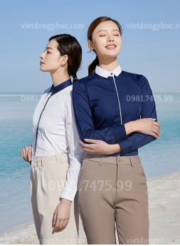 Mẫu sơ mi nữ đồng phục chất lượng tốt, kiểu dáng thời trang, giá rẻ