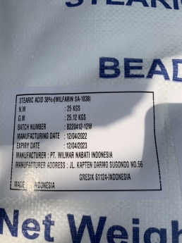 Sáp chưa acid stearic 1838
