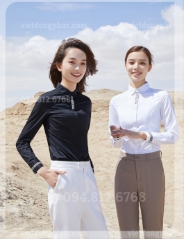 Mẫu sơ mi nữ đồng phục chất lượng tốt, kiểu dáng thời trang, giá rẻ
