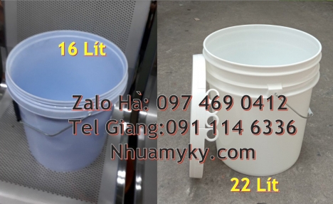Vỏ thùng sơn 3,8 lít, Vỏ thùng 5 lít quai nhựa, Vỏ thùng sơn 20 lít quai sắt, Vỏ thùng sơn