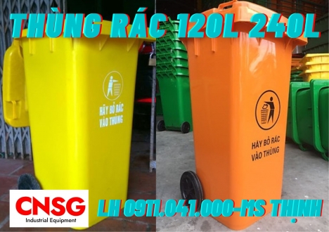 Chuyên sỉ lẻ thùng rác nhựa 120lit, thùng rác số lượng lớn giá rẻ