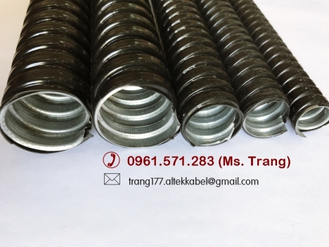 Ống kẽm đàn hồi bọc nhựa màu đen phi D25