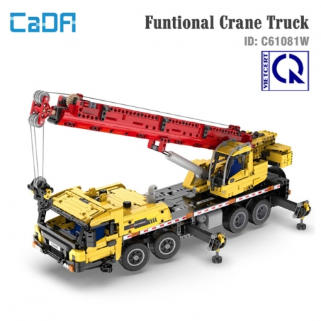 BỘ LẮP RÁP MÔ HÌNH XE CẨU FUNCITIONAL CRANE TRUCK - CADA C61081W