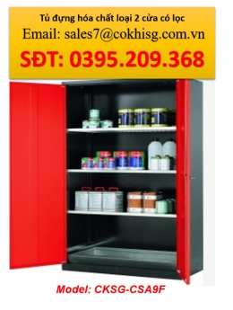 TỦ ĐỰNG HÓA CHẤT LOẠI 2 CỬA CÓ LỌC