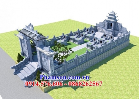 5874 Mẫu tường rào đá lăng mộ đẹp