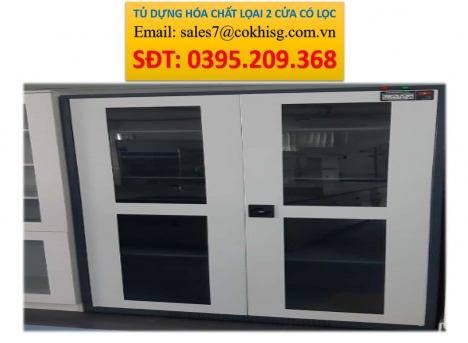 TỦ ĐỰNG HÓA CHẤT LOẠI 2 CỬA CÓ LỌC.