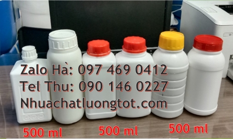Chai nhựa đựng thuốc thú y, chai nhựa đựng thuốc thủy sản, chai nhựa đựng nông dược, chai nhựa trong