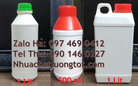Chai nhựa đựng thuốc thú y, chai nhựa đựng thuốc thủy sản, chai nhựa đựng nông dược, chai nhựa trong