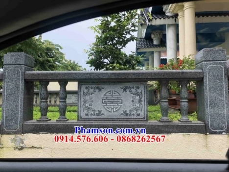 6584  tường rào lan can khu nhà mồ bằng đá đẹp