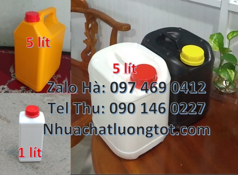 can vòi nhấn 4l đựng nước rửa chén, can 5l đựng thuốc tẩy, can nhựa, can nhựa rẻ, Can 0.5l vuông, Ca