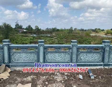 6584  tường rào lan can khu nhà mồ bằng đá đẹp