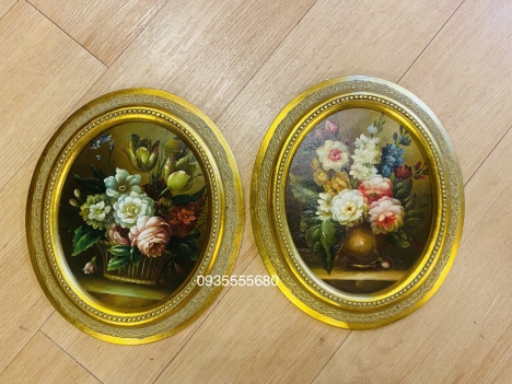 Giao lưu đôi tranh xưa hàng ký họa Pháp