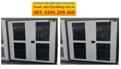 TỦ ĐỰNG HÓA CHẤT LOẠI 2 CỬA CÓ LỌC.