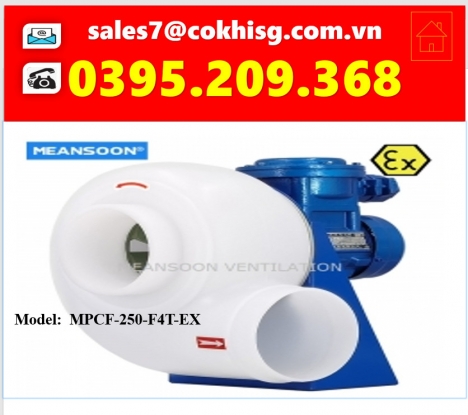 QUẠT HÚT CHỊU ACID TỐC ĐỘ THẤP.