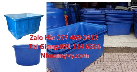 thùng đựng hạt nhựa Thùng chữ nhật, Thùng nhựa 1700 lít, thùng nhựa chữ nhật 1250 lít, Thau