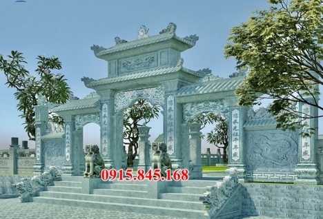 333 Cổng đá ninh bình đẹp – mẫu cổng từ đường