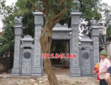 333 Cổng đá ninh bình đẹp – mẫu cổng từ đường