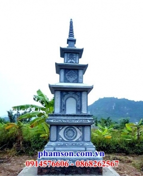 0033+ Mộ đá lục bát giác thờ tro cốt – lâm đồng